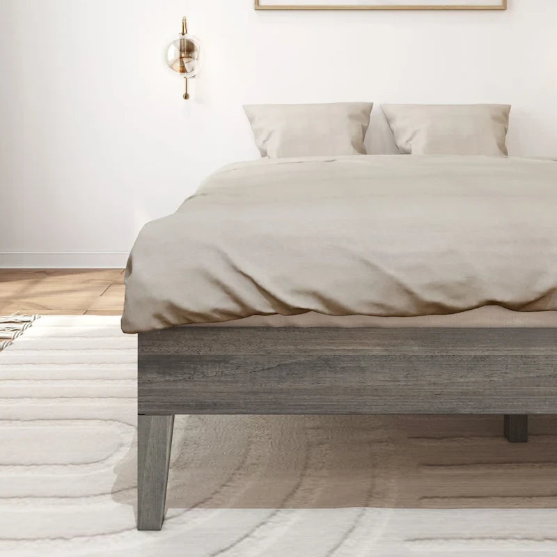 Lit plateforme minimaliste queen size
