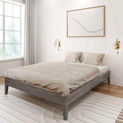 Lit plateforme minimaliste queen size