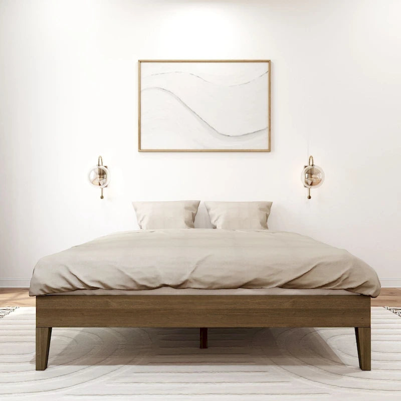 Lit plateforme minimaliste queen size