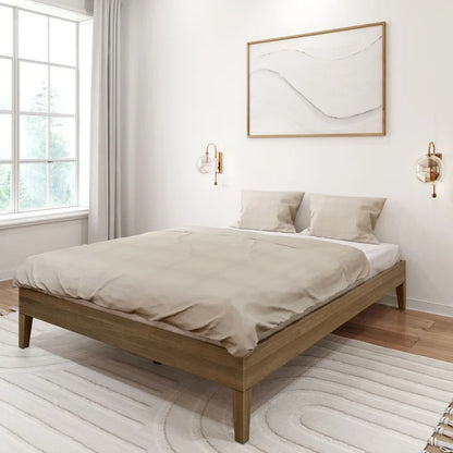 Lit plateforme minimaliste queen size