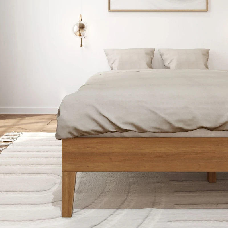 Lit plateforme minimaliste queen size