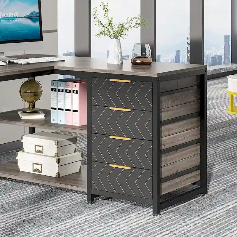 Bureau d'angle en L réversible, table d'écriture, poste de travail robuste