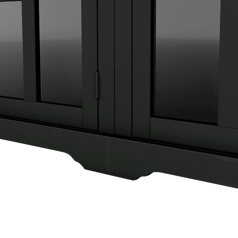 Meuble TV avec pont, console TV pour téléviseurs jusqu'à 70", deux éléments latéraux