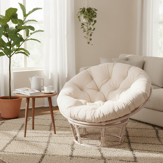 52-inch solid color twill seat cushion (cushion included)
