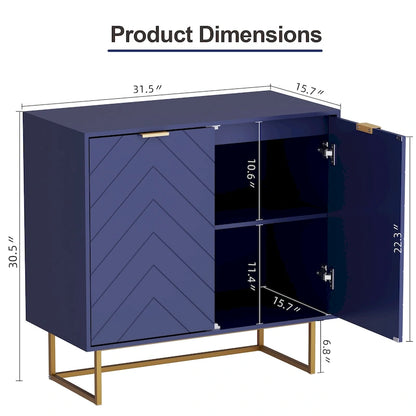 Buffet double avec rangement, meuble de rangement avec étagère réglable pour salon, cuisine