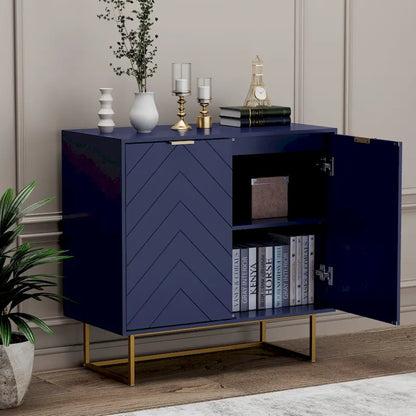 Buffet double avec rangement, meuble de rangement avec étagère réglable pour salon, cuisine