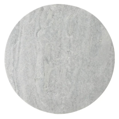 Table d'appoint ronde haute en marbre - 56 cm L x 53 cm P x 61 cm H - 56x53x61