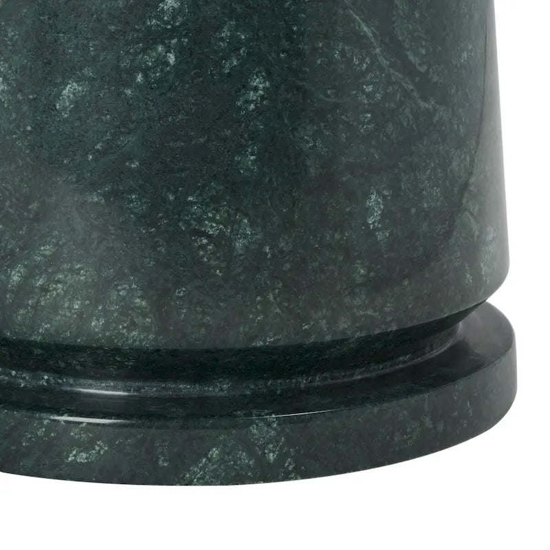 Table d'appoint ronde haute en marbre - 56 cm L x 53 cm P x 61 cm H - 56x53x61