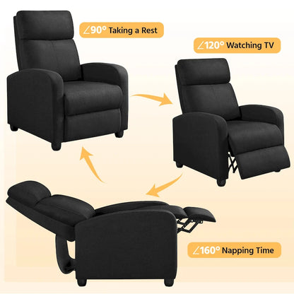 Fauteuil inclinable en tissu moderne