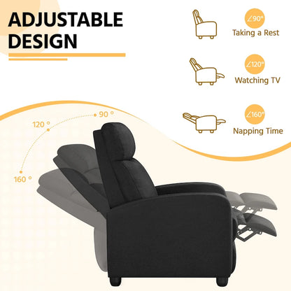 Fauteuil inclinable en tissu moderne