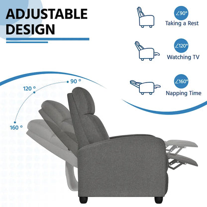 Fauteuil inclinable en tissu moderne