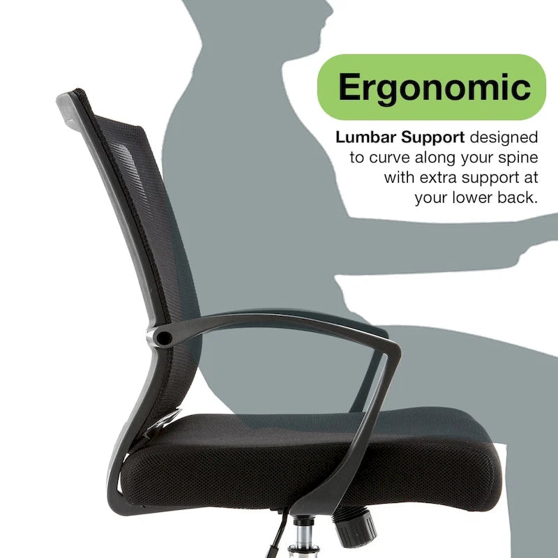 Chaise de bureau mi-hauteur moderne